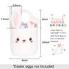 Bunny Easter Basket for Kids, Cute Plush Empty Bucket with
