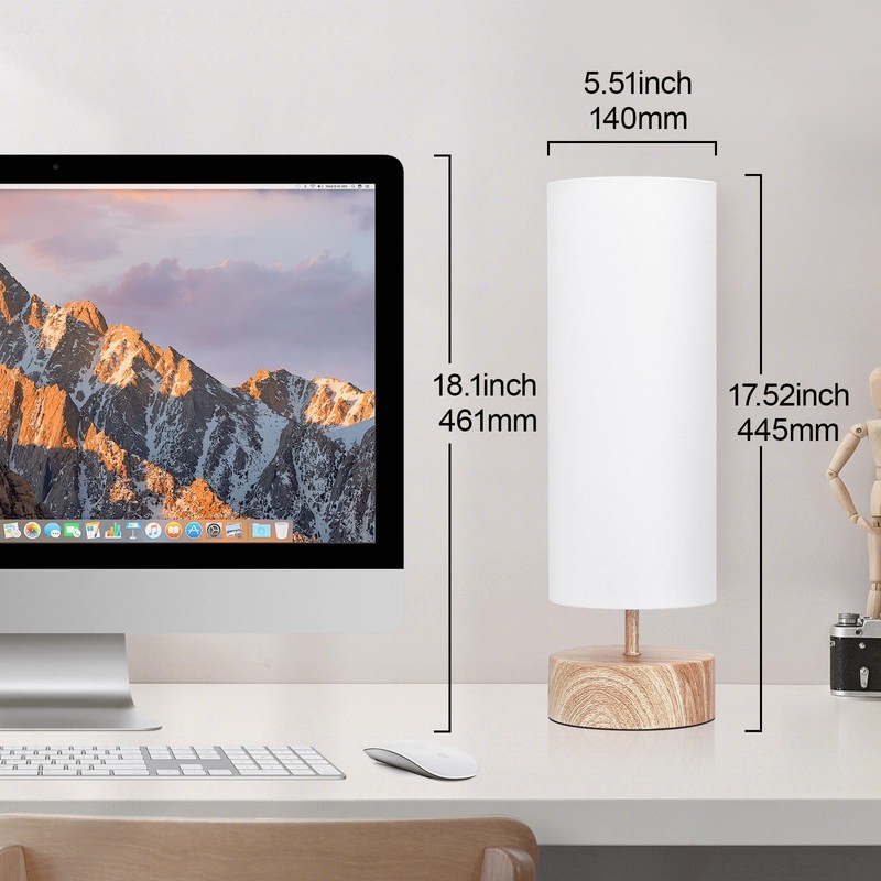 Bedside Table Lamp, 3 Way Touch Control Table Lamp with
