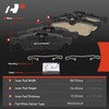 A-Premium 8Pcs Front and Rear Ceramic Disc Brake Pads Set