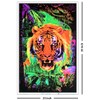 Opticz Jungle Tiger Blacklight Reactive Poster Blacklight Poster 23 x