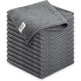 CERAKOTE Microfiber Cleaning and Application Towels (12 Pack) Durable Microfiber Material - 300 GSM Lint-Free Towel - Ideal for Car, Home, Shop and Office Cleaning
