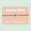 WishStrings “Special Mum” Stainless Steel Beaded Stretch Bracelet | Heart