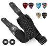 LEKATO Guitar Strap, Strap, Base Strap, Cotton, Air Cushion, 3.7