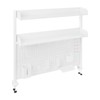 MARTEXBUY Clamp On Desk Organizer Shelf, Pegboard Multipurpose Countertop Desk