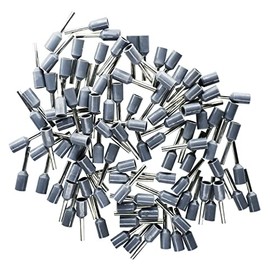 Wire End Ferrules 0.75 mm² Grey Insulated Pack of 100