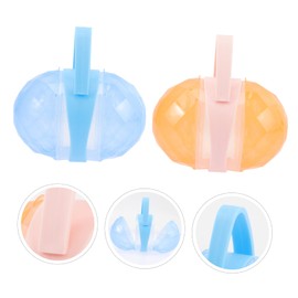 Hohopeti Pacifier Case Baby Dummy Case 4 Pack Newborn Pacifier Holder Portable Storage Box No Thorns Design Easy to Clean