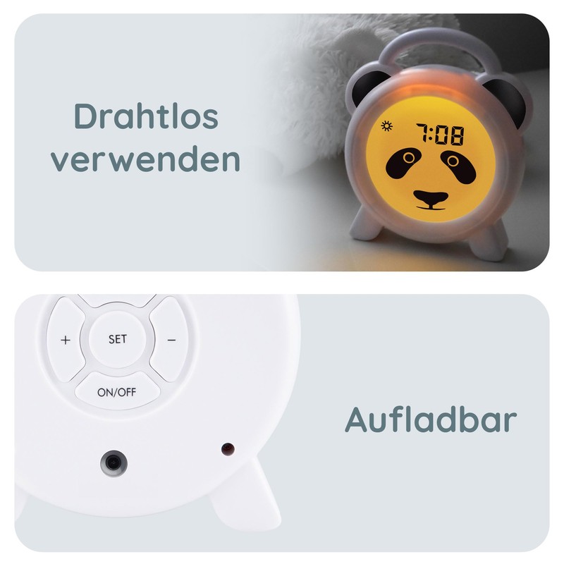 Alecto BC100PANDA - Educational Alarm Clock Children - Sleep Trainer