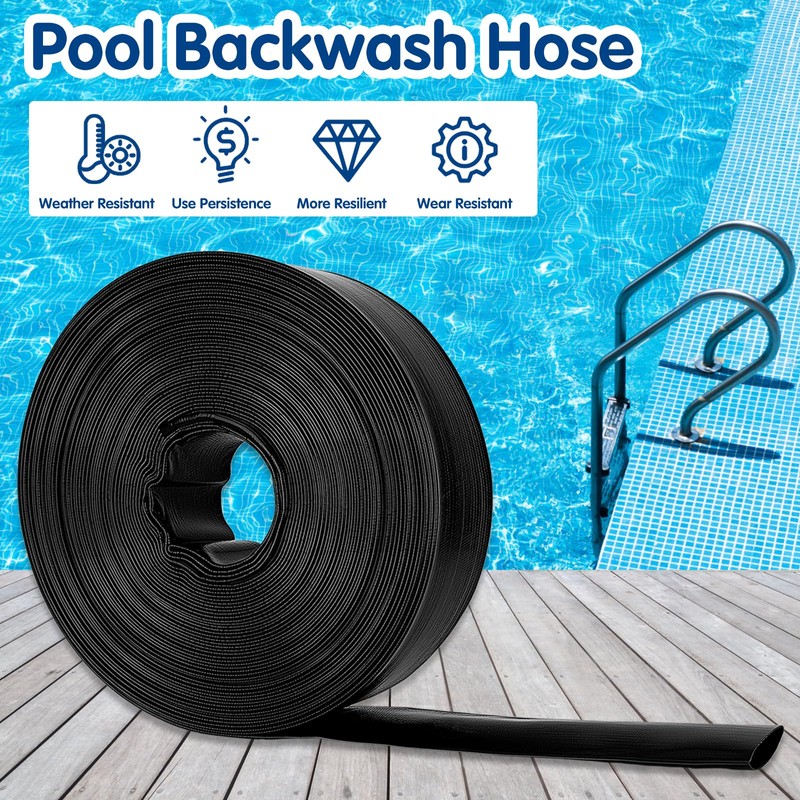 Backwash Hose, 2" x 100' Pool Backwash Hose, Backwash Hoses