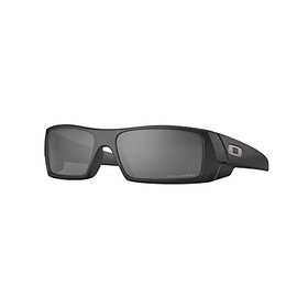 Oakley Men's OO9014 Gascan Rectangular Sunglasses, Cerakote Cobalt/Polarized Black Iridium, 60 mm