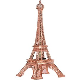 Eiffel Tower Nightlight Tower Lamp Eiffel Tower Architecture Model Eiffel Tower Statue LED Table Lamp Metal Architecture Model Home Decoration Craft Art Rose Gold