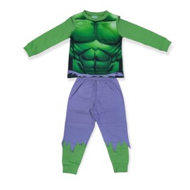 Textiles 4 Home Boys Avengers Long Pyjamas Novelty Nightwear Hulk (2 to 8 Years) (as8, age, 7_years, 8_years, regular) Green