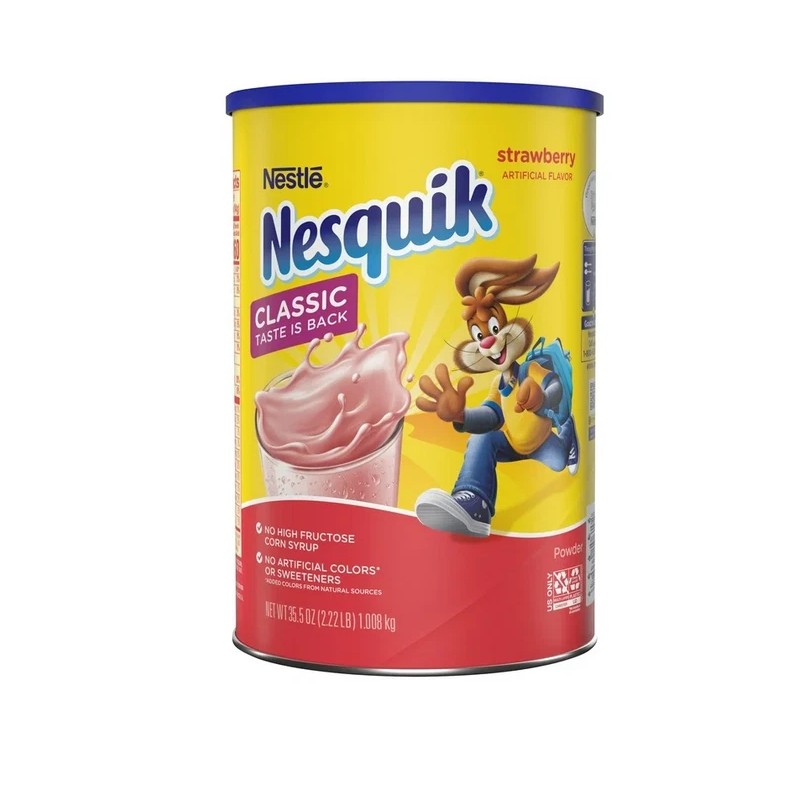 Nestle Nesquik Strawberry Flavor Powder Drink Mix, 35.5 oz