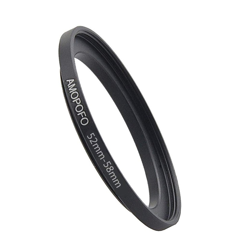 52 mm to 58 mm metal filter ring, 52-58 mm