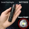 Wrrozz LED Flashlight Rechargeable 2 Pack, High Lumens Tactical Flashlights,