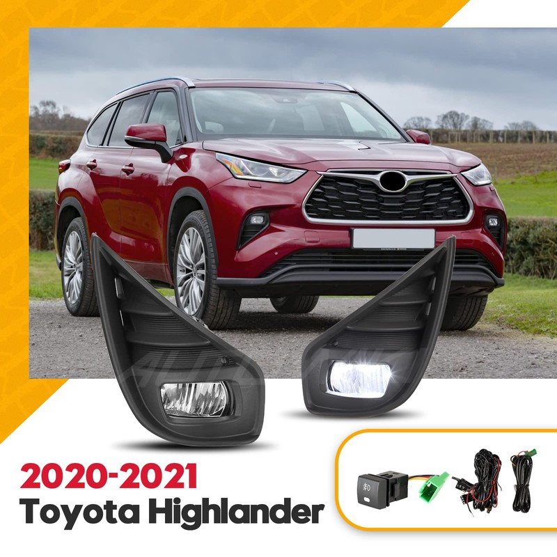AUTOWIKI LED Fog Lights Set for 2020 2021 Toyota Highlander