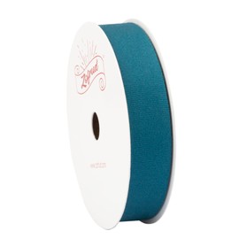 Zofrud Teal Cotton Ribbon - 5/8 Inch x 10 Yards - Ideal for Gift Wrapping, Crafts and Sewing - (#347)