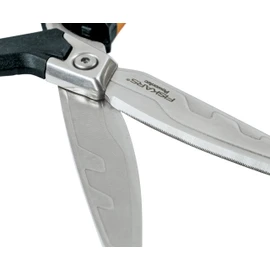 Fiskars Pro PowerArc Shop Shears, Heavy Duty Stainless Steal Scissor, Industrial Grade Tool for Building and Construction, 10 in, Orange/Black