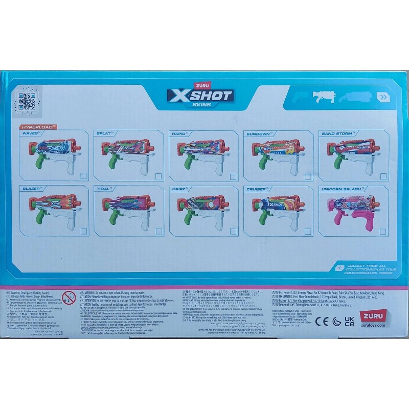 X-Shot Fast-Fill Pink Party Hyperload Water Blaster by ZURU (092026)