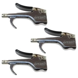 Coilhose Pneumatics 600-S Blow Gun, Safety Tip, 150 psi Working, 1/4 in FNPT Inlet x 1/8 in FNPT Outlet Thread, Die Cast Zinc (3 Pack)