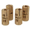4PCS Barrel Hinges Hidden Furniture Hinge Brass Concealed Hinges for