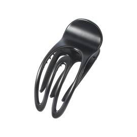 NAKANOYA AMSV6 Side Hair Claw 1 Piece Plastic Resin Hair Claw Side Comb Dino Clip Hair Comb Plain Simple Dull Color Hollow Out Hollow Out Watermark Matte Glossy Medium Medium Lightweight Medium Size