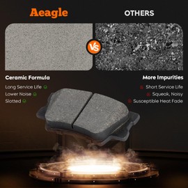 Front & Rear Ceramic Brake Pads Set for Toyota RAV4 2006-2012 2.4L, for RAV4 2013-2018 Only 2.5L LE, for Lexus HS250h 8PCS