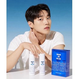 Nature Republic Man in Blue Skincare 2-Piece Set (Toner 150ml + Emulsion 130ml)
