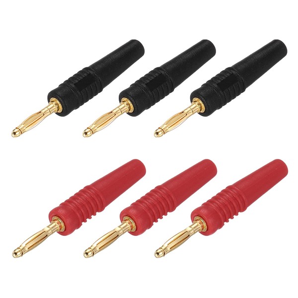 MECCANIXITY 10 Pcs 2mm Banana Plugs, 10A Speaker Wire Cable