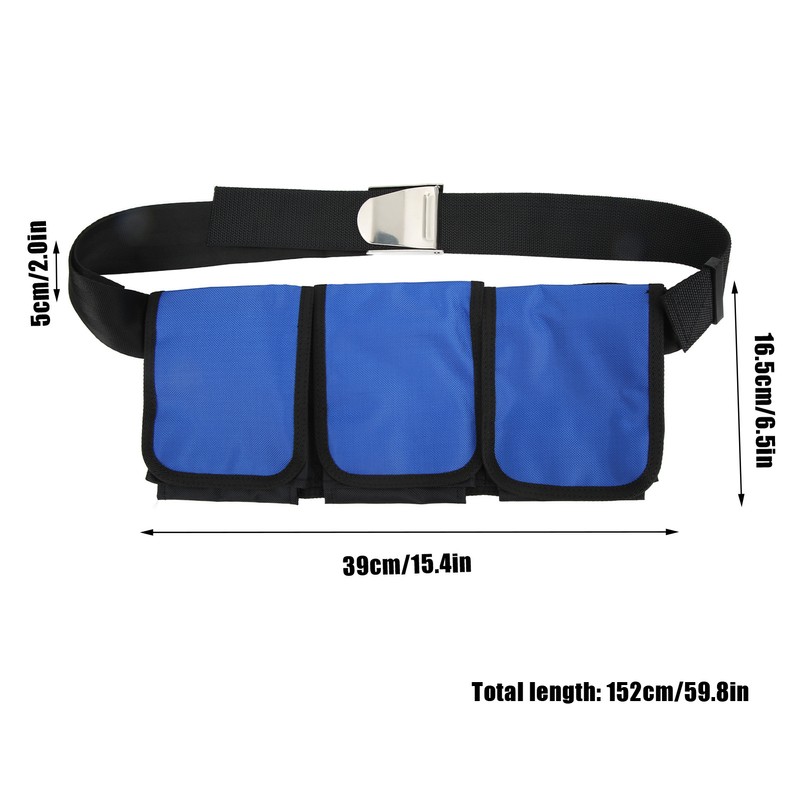 Diving Weight Belt Snorkeling 3 Pocket Weight Belt Quick Release