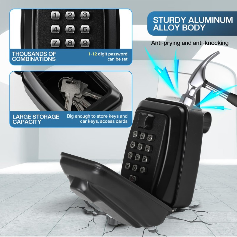 NBYT Car Lock Box - Secure Key Storage Solution for