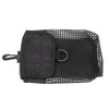 Outdoor Portable Lightweight Diving Mesh Gear Bag Package with Buckle(black)