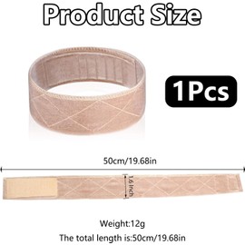 BURRSJ Wig Grip Band Velvet Adjustable Non Slip Headband Wig Gripper for Keeping Wig from Slipping (Beige)
