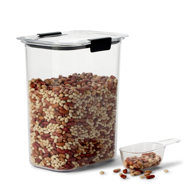 Rubbermaid Brilliance 14-Piece Food Storage Container Set with Scoops Airtight