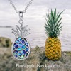 ONEFINITY Pineapple Necklace 925 Sterling Silver Pineapple Pendant Necklace Pineapple