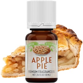 Good Essential – Professional Apple Pie Fragrance Oil 10ml for Diffuser, Candles, Soaps, Lotions, Perfume 0.33 fl oz