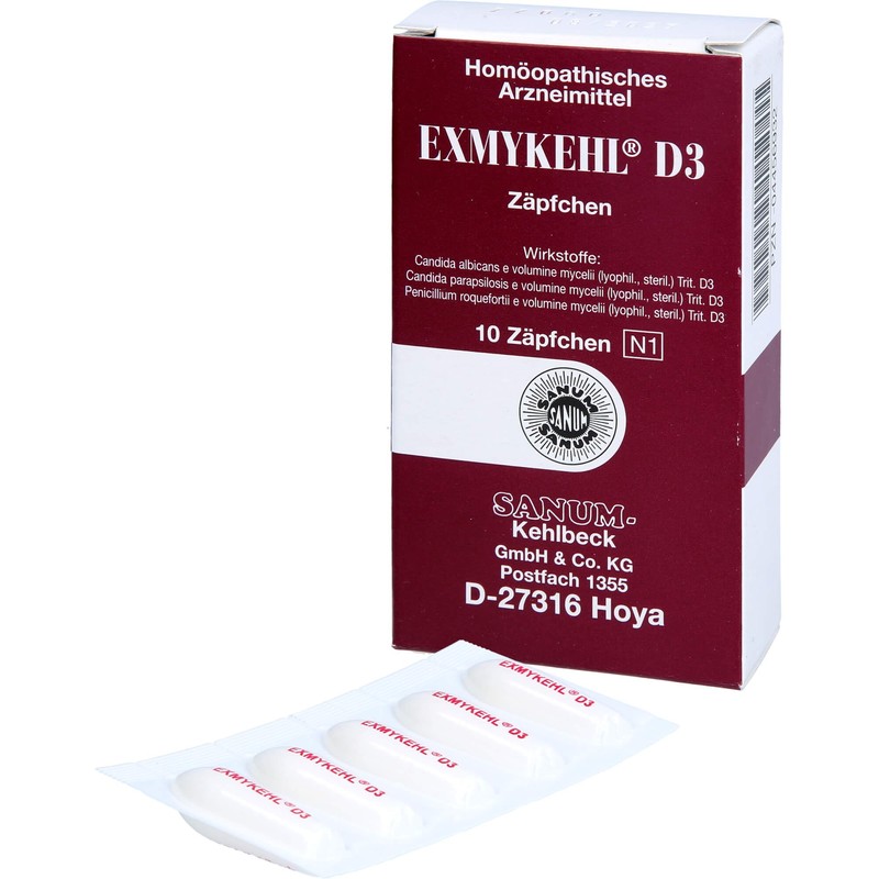 Sanum-Kehlbeck Exmykehl D3 Suppositories, Pack of 10