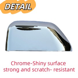 ABAGAEL Exterior Door Top Half Tow Mirror Cap Cover for Ford Super Duty 2017-2022 F250 F350 2017-2019 F450 F550 (Chrome)
