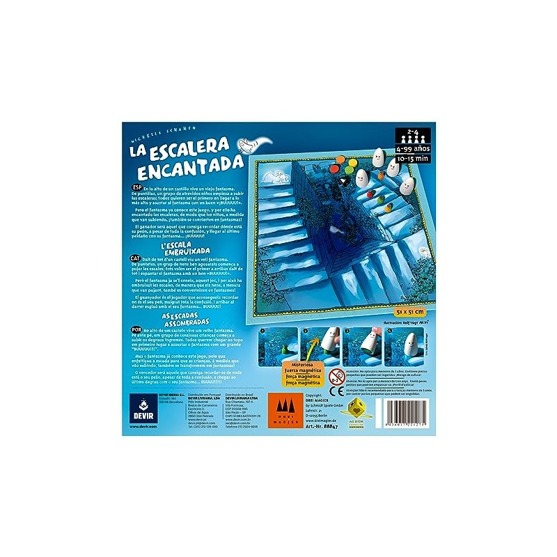 La Escalera Encantada en Español, Juego de Mesa, Devir