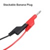 5Pcs Banana Plug to Test Hook Wire Test Lead 4mm