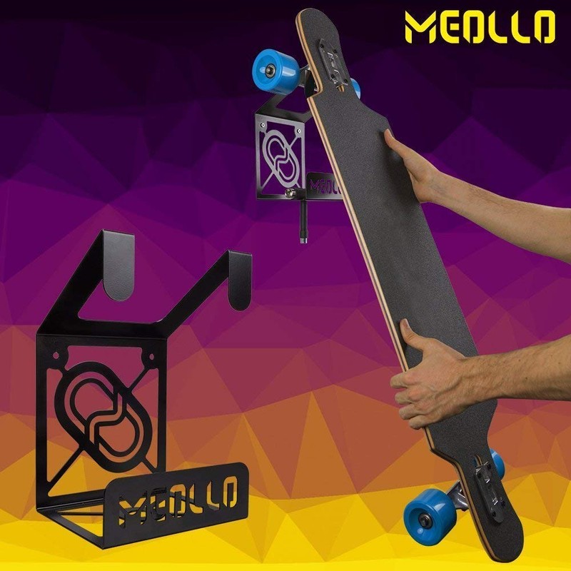MEOLLO Longboard rack wall mount (100% Steel) (white)