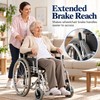 Wheelchair Brake Handle Extensions for Easier Brake Reach – 2-Piece