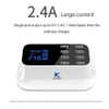 Keptfit, Cargador USB Múltiple, con 8 Puertos, Blanco