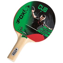 Fox TT Cub 1 Star Table Tennis Bat - Red, one size