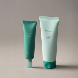 Aromatica Super Tea Tree Clay Mask Pack Cleanser 150ML & Gel Cream 50ML SET / 아로마티카 슈퍼 티트리 클레이 마스크 팩 클렌저 150ML & 젤 크림 50ML SET