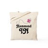 CafePress Hammond Indiana Butterfly Tote Bag Reusable Natural Beige Canvas