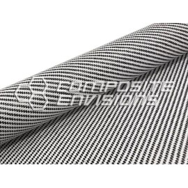 Innegra Carbon Fiber/Innegra Hybrid 2x2 Twill 3k/940d 50"/127cm 5.19oz/176gsm