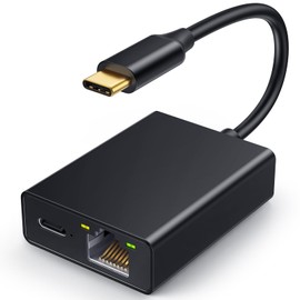 ELECTOP Ethernet Adapter for Chromecast with Google TV, USB Type C to RJ45 Ethernet Network Adapter Compatible with Chromecast HD/4K and More Streaming TV Sticks(Adhesive Tape Included)