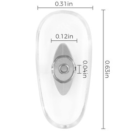 HILEEN 6 Pairs Replacement Nose Pads for RayBan Aviator RB3025/RB3026/RB3016/RB3445/RB3030/RB3211/RB3362/RB3625/RB3183 Sunglasses