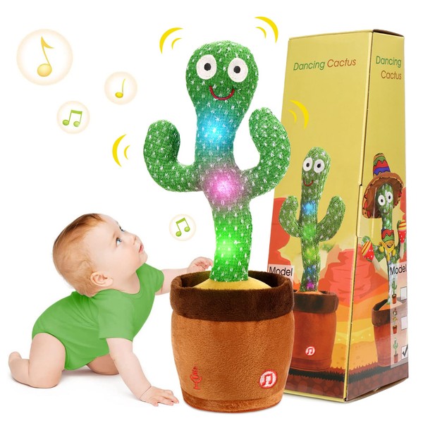 JISON21 Dancing Cactus Toy Talking Cactus Singing and Repeat What