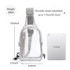 TINYAT Clear Sling Bag Stadium Approved Transparent Bag Crossbody Casual